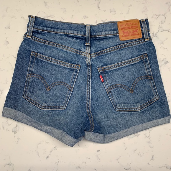 Levi’s 501 High Waisted Denim Shorts, 27 - Picture 3 of 3